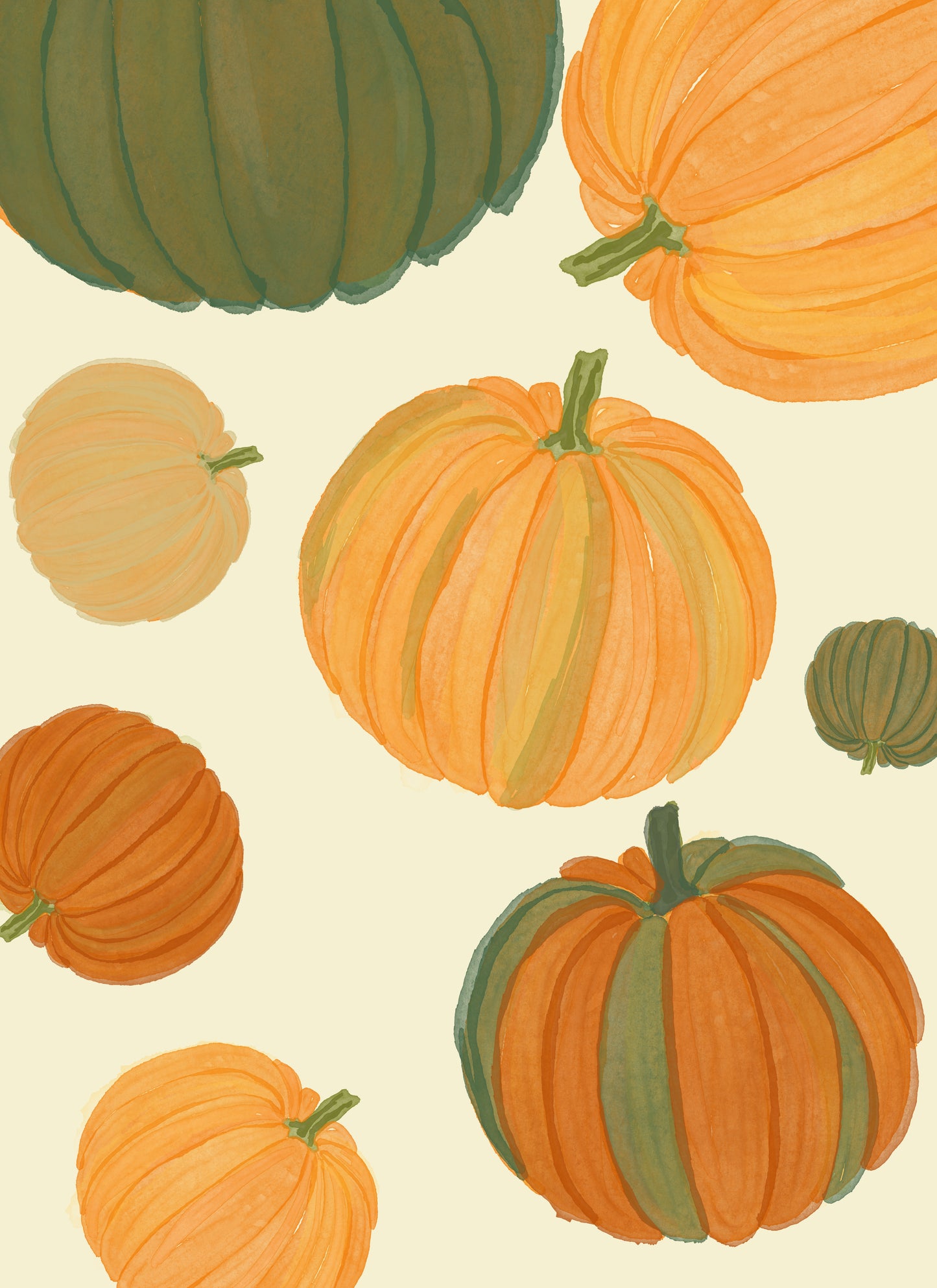 Autumn Gourd - Greeting Card