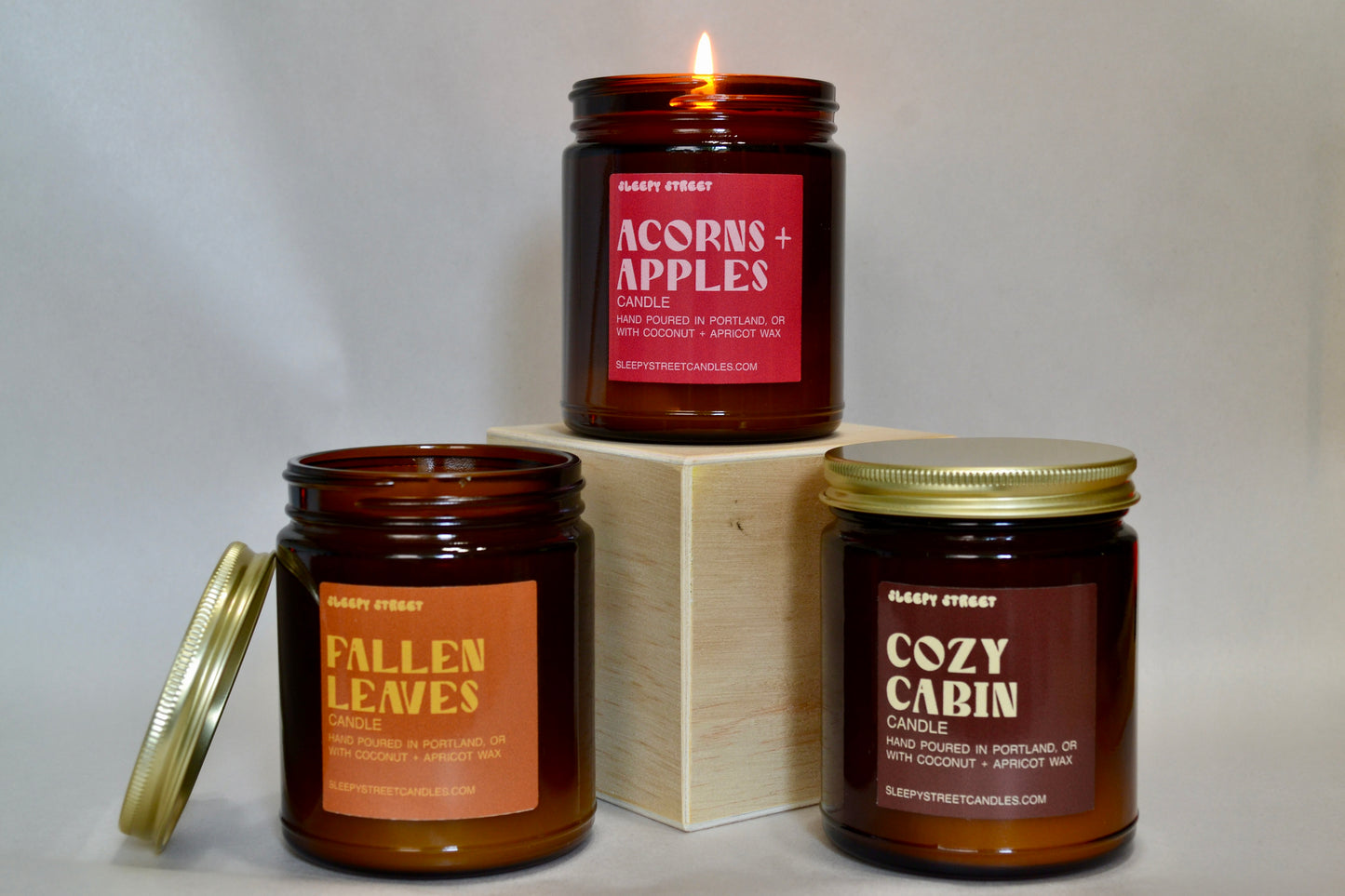 Acorns + Apples Candle