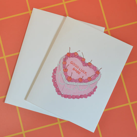 Good Luck Babe - Greeting Card