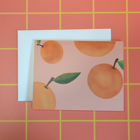 Everything's Oranges - Greeting Card